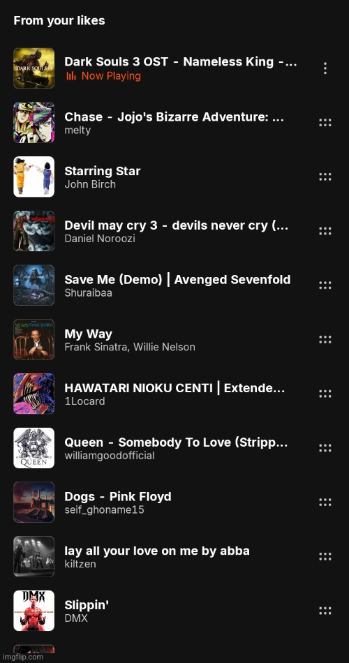 Average song shuffle | made w/ Imgflip meme maker