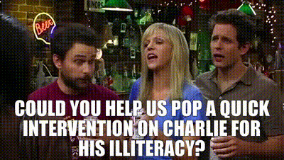 IASIP Charlie illiteracy Blank Meme Template