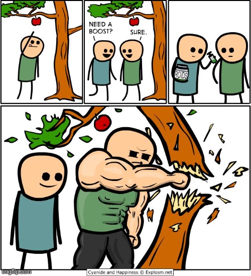 Tree punch | image tagged in apple,apples,cyanide and happiness,comics,comics/cartoons,tree | made w/ Imgflip meme maker