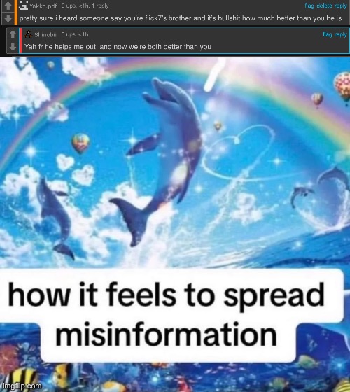 image tagged in how it feels to spread misinformation | made w/ Imgflip meme maker