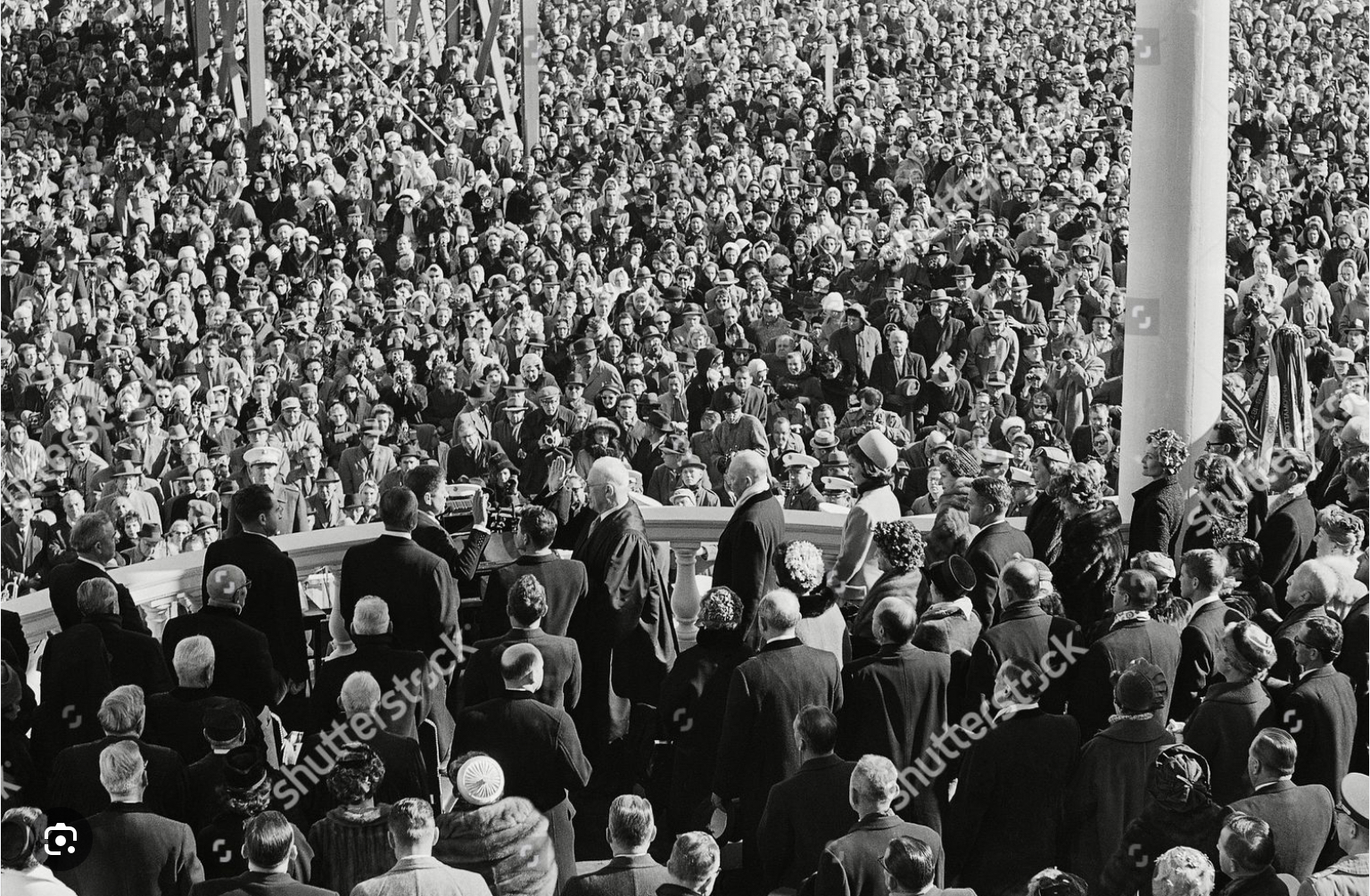 John F. Kennedy's inauguration Blank Meme Template