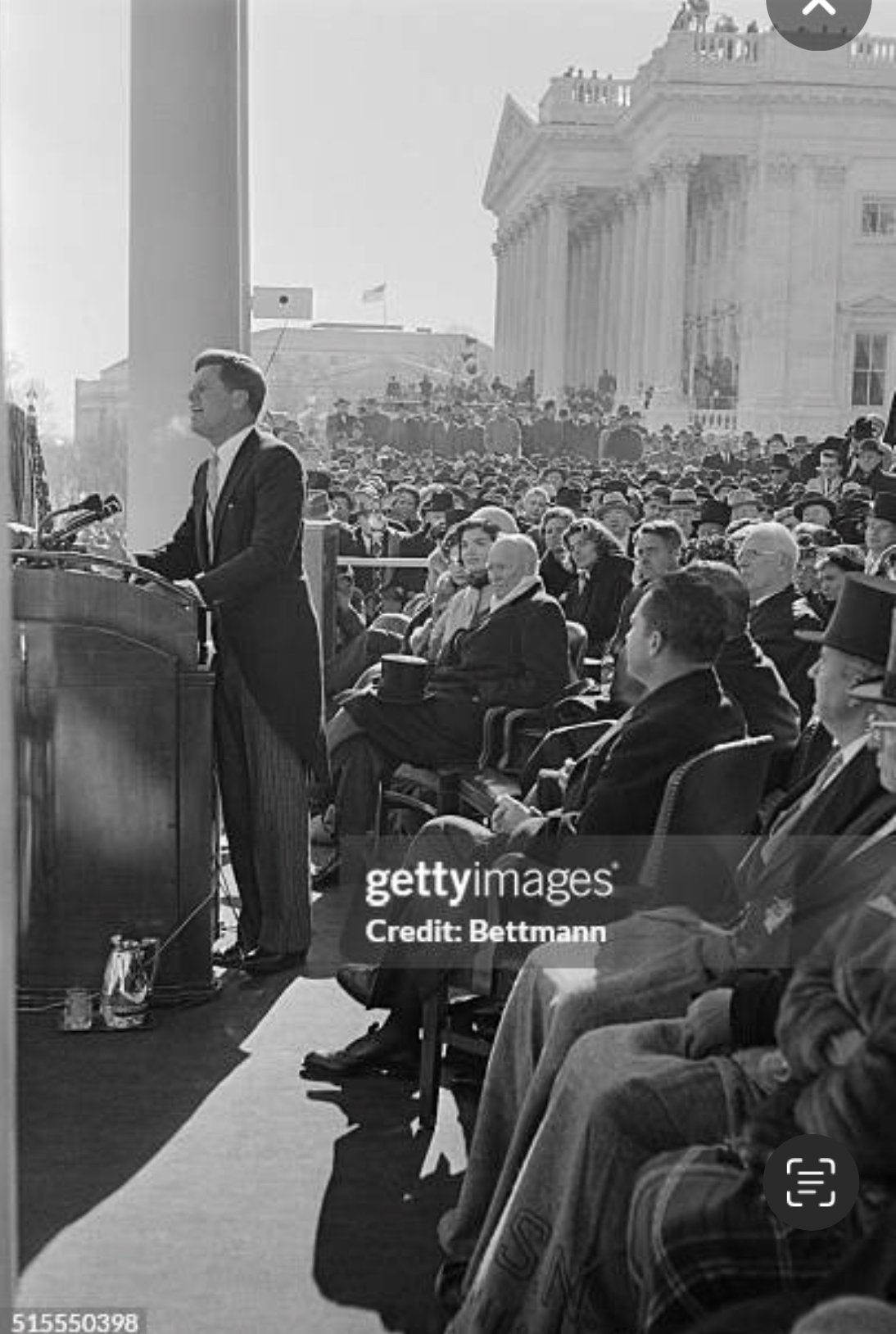 John F. Kennedy's inauguration Blank Meme Template