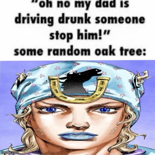 From the beer, to the keys, to the car, to the tree | image tagged in jojo's bizarre adventure | made w/ Imgflip meme maker