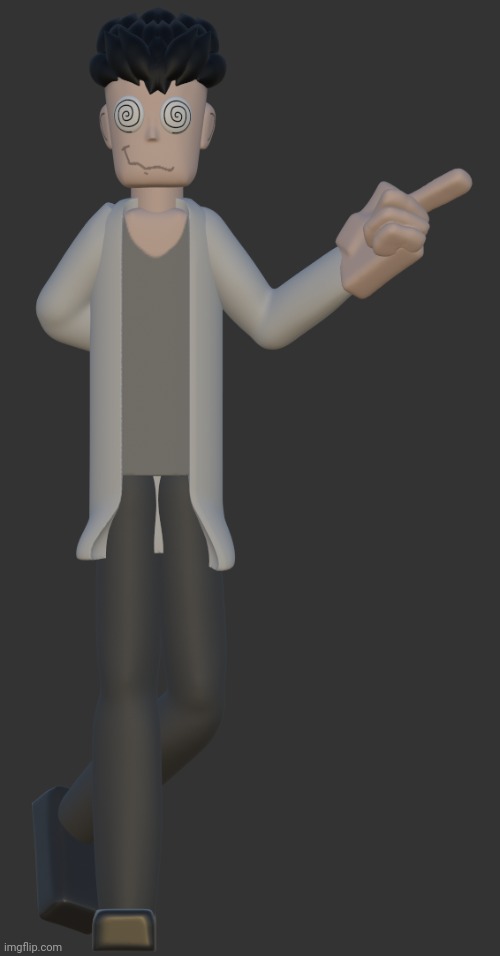 He may look goofy but he's a horrible person | image tagged in professor helix official render | made w/ Imgflip meme maker