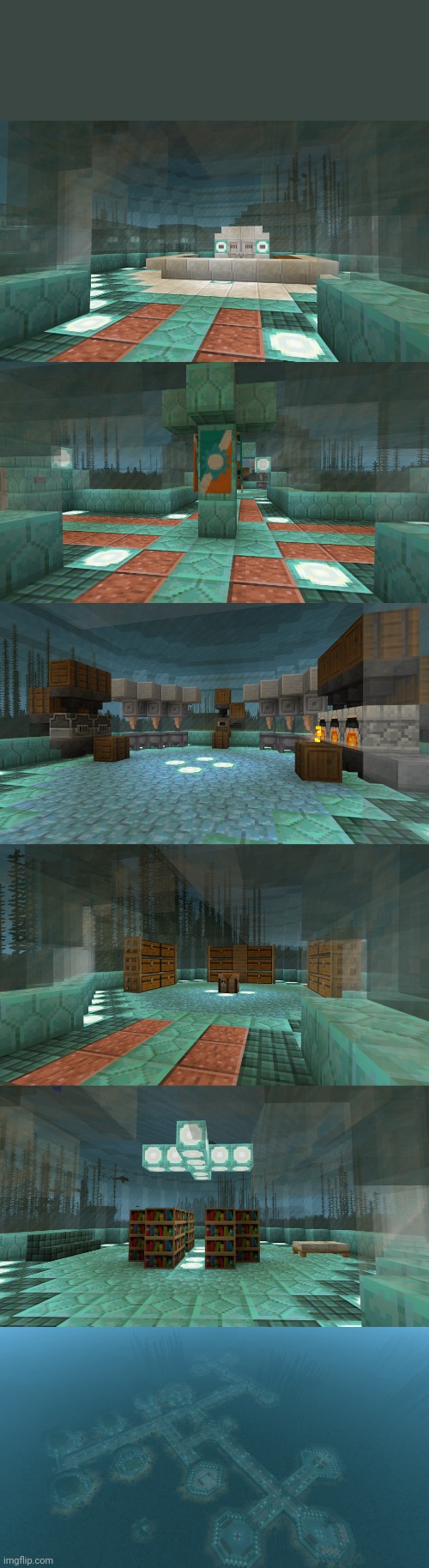 Underwater base final part. | image tagged in minecraft | made w/ Imgflip meme maker