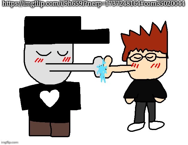 SilverBurn and MC kissing | https://imgflip.com/i/9h659i?nerp=1737248164#com35020044 | image tagged in silverburn and mc kissing,msmg,memes | made w/ Imgflip meme maker