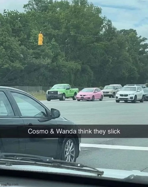 Cosmo & Wanda | image tagged in cosmo,wanda,repost,reposts,memes,vehicles | made w/ Imgflip meme maker