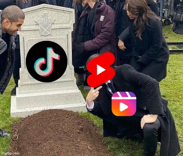 Tiktok ban | image tagged in peace sign tombstone,tiktok,brainrot | made w/ Imgflip meme maker