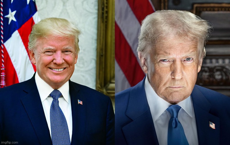 High Quality Trump Before and After Blank Meme Template