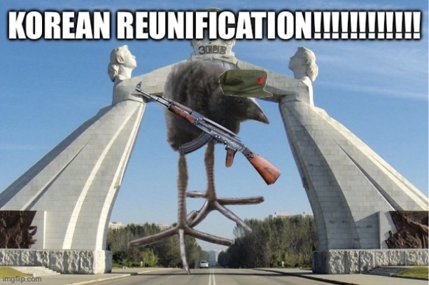 Korean Reunification!!!!! | image tagged in korean reunification | made w/ Imgflip meme maker