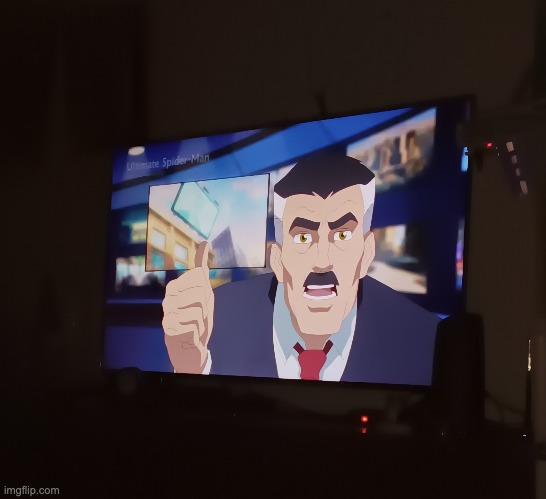 nah what the fuck they got omni man in ultimate spiderman | made w/ Imgflip meme maker