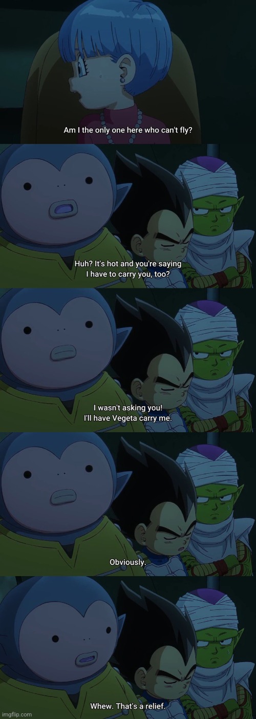 Love Me Some Hybis In Dragon Ball Daima | image tagged in dragon ball z,hybis,dragon ball daima,memes,bulma,vegeta | made w/ Imgflip meme maker