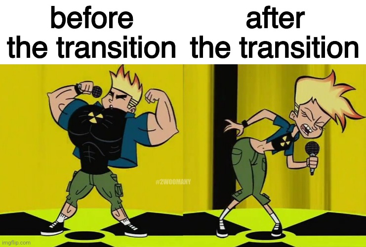 Him Went From Johnny To Jenny Test | image tagged in johnny test,trans,memes,lol | made w/ Imgflip meme maker