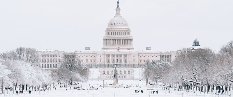 High Quality Winter in Washington Blank Meme Template