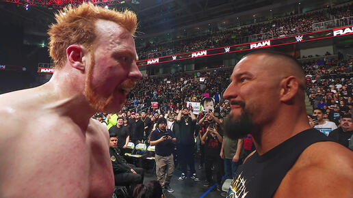 Sheamus facing Bron Breakker Blank Meme Template