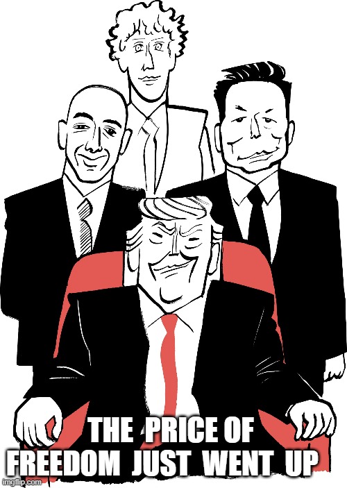 Paying Retail | THE  PRICE OF  FREEDOM  JUST  WENT  UP | image tagged in donald trump approves | made w/ Imgflip meme maker
