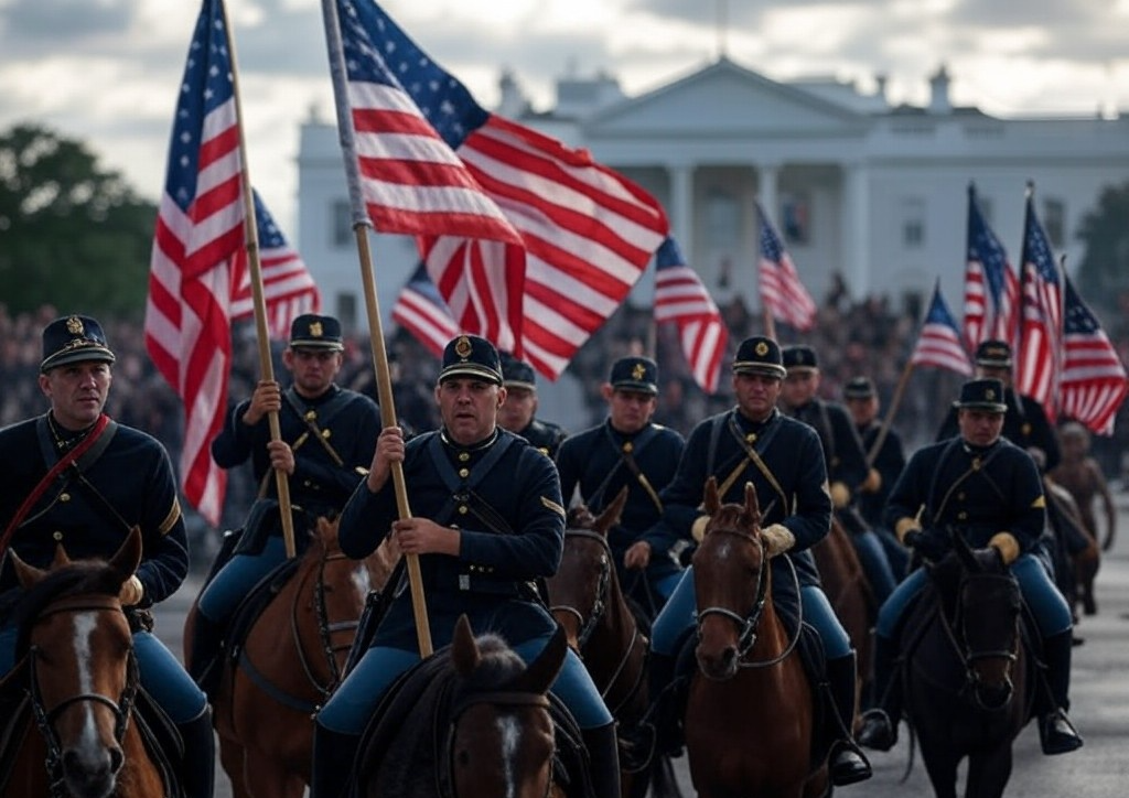 Cavalry Arrives at White House Blank Meme Template