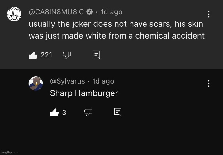 Sharp hamburger | made w/ Imgflip meme maker