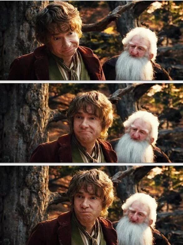 Bilbo Makes Faces Blank Meme Template