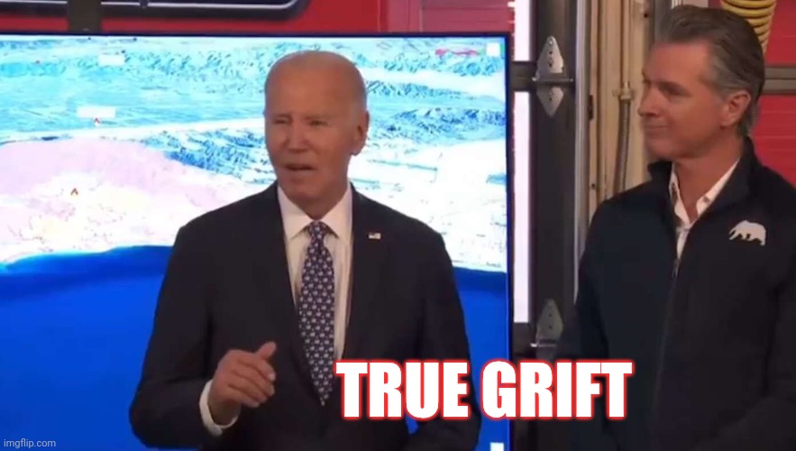 Biden and Newsom | TRUE GRIFT | image tagged in biden and newsom | made w/ Imgflip meme maker