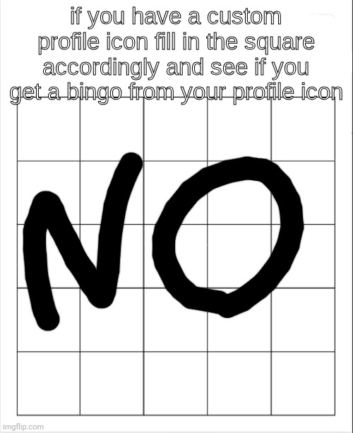 profile icon bingo | image tagged in profile icon bingo | made w/ Imgflip meme maker