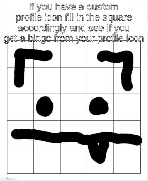 profile icon bingo | image tagged in profile icon bingo | made w/ Imgflip meme maker