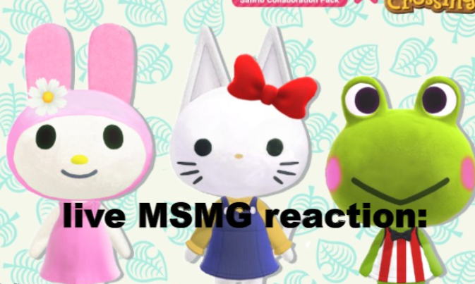 Live MSMG Reaction sanrio version Blank Meme Template