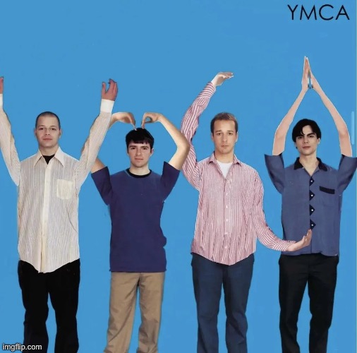 IT’S FUN TO STAY AT THE | image tagged in weezer cover,ymca,stop reading the tags | made w/ Imgflip meme maker