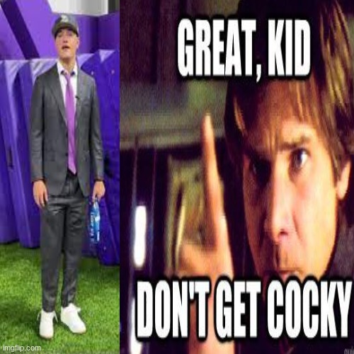 JJ McCarthy meme | image tagged in memes,college football,han solo,funny memes | made w/ Imgflip meme maker