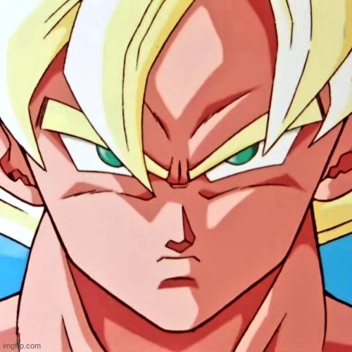 angry goku | image tagged in angry goku | made w/ Imgflip meme maker