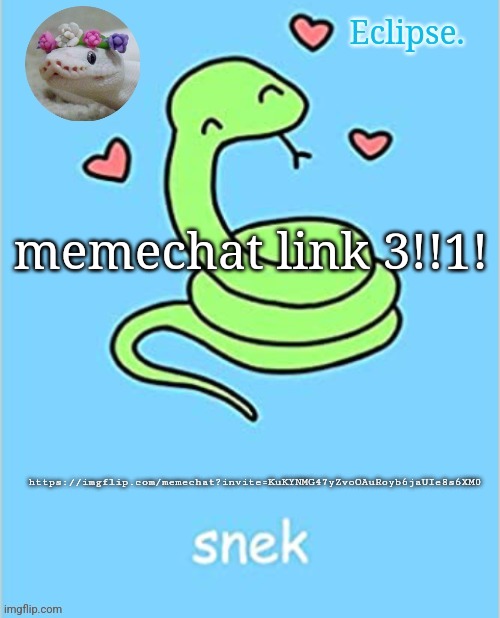 . | memechat link 3!!1! https://imgflip.com/memechat?invite=KuKYNMG47yZvoOAuRoyb6jaUIe8s6XM0 | image tagged in h | made w/ Imgflip meme maker