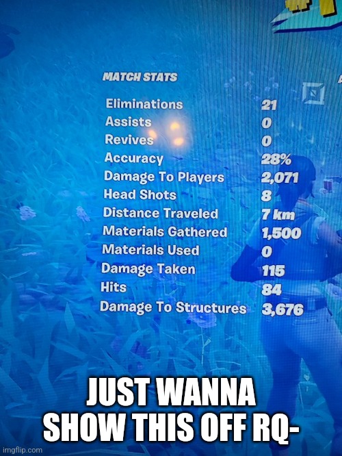 JUST WANNA SHOW THIS OFF RQ- | made w/ Imgflip meme maker