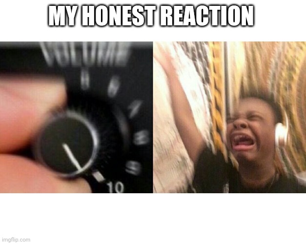 MY HONEST REACTION | image tagged in loud music | made w/ Imgflip meme maker