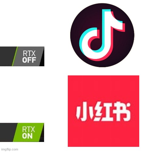 First TikTok, then Rednote... | image tagged in rtx,tiktok ban,american memes,usa,rednote,memes | made w/ Imgflip meme maker