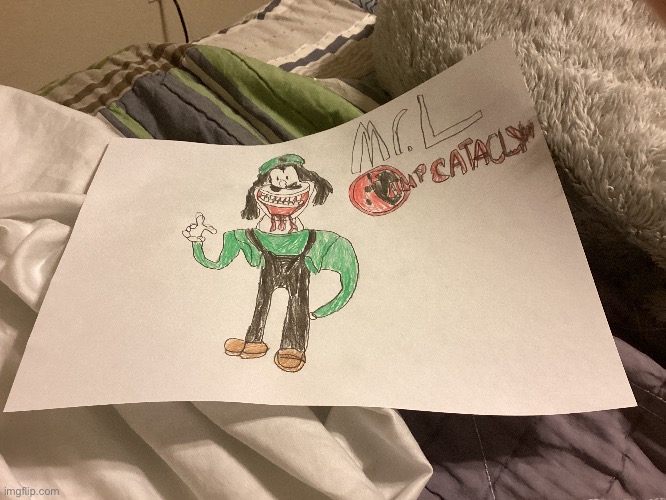 Mr. L drawing I made | image tagged in roblox,camp cataclysm roblox | made w/ Imgflip meme maker