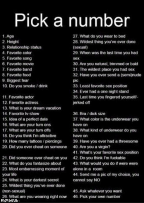 nothing sus let's just be friendly ? right???? | image tagged in pick a number,msmg,cool,fun | made w/ Imgflip meme maker