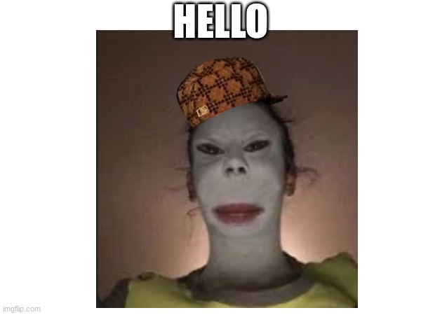 I want kookeh | HELLO | image tagged in cursed,cap,alienated guy | made w/ Imgflip meme maker