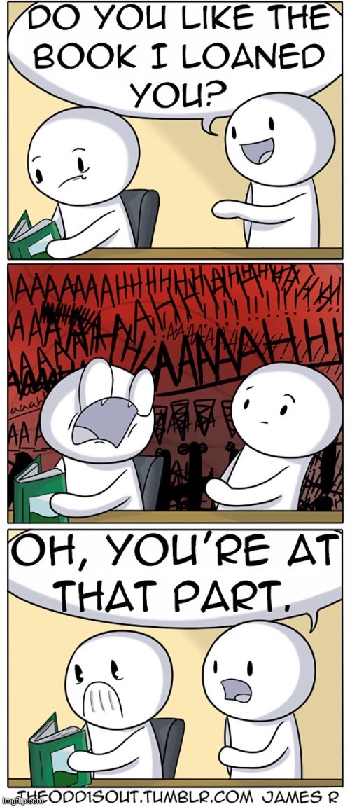 The scary book | image tagged in scary,books,book,theodd1sout,comics,comics/cartoons | made w/ Imgflip meme maker