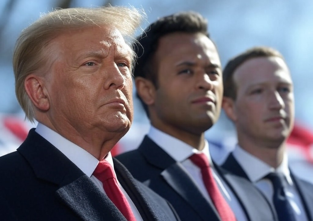 Donald Trump Capitol Mark Zuckerberg, Vivek Ramasawmy Blank Meme Template