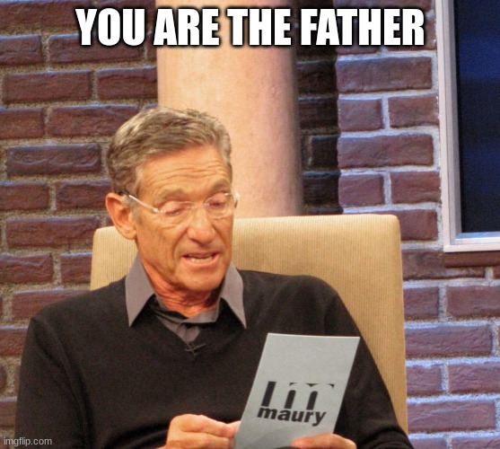 Steve Harvey "You Are The Father" | YOU ARE THE FATHER | image tagged in steve harvey you are the father | made w/ Imgflip meme maker