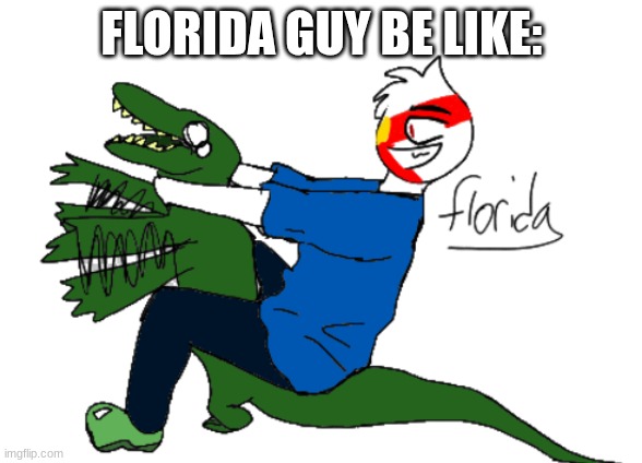 florida guy in a nutshell | FLORIDA GUY BE LIKE: | image tagged in florida man | made w/ Imgflip meme maker