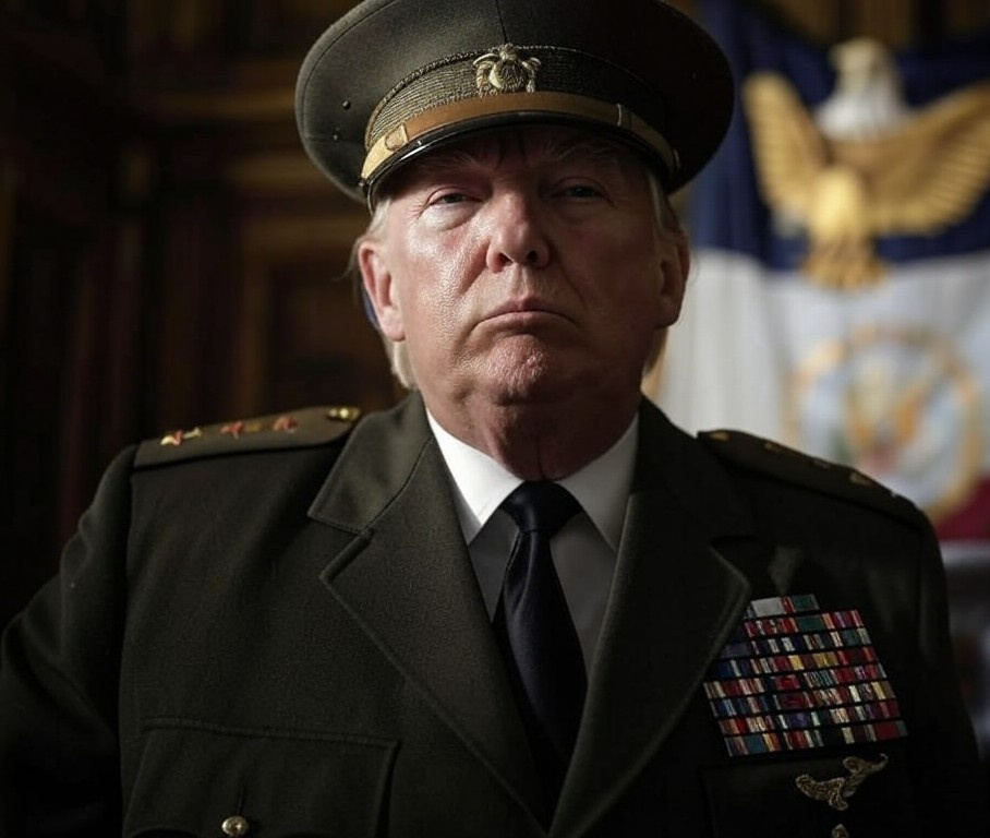 Donald Trump Generalissimo Fascist dictator Blank Meme Template