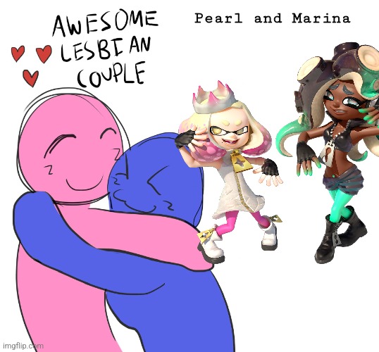 Fun fact: Marina means harbor | Pearl and Marina | image tagged in awesome lesbian couple | made w/ Imgflip meme maker
