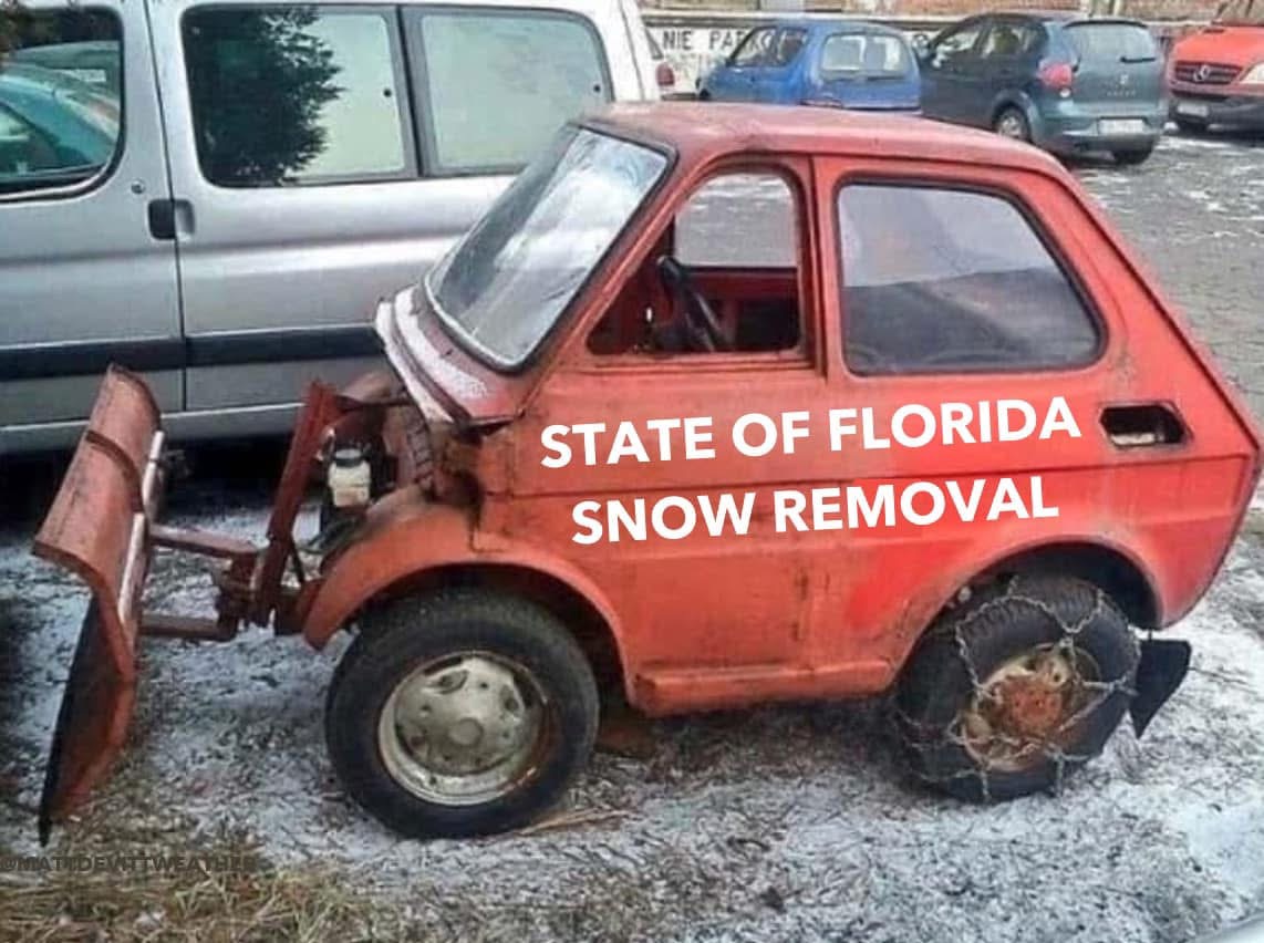 Florida snow plow Blank Meme Template