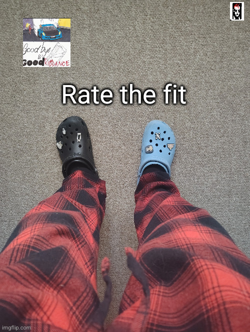 be honest are mismatched Crocs fire | Rate the fit | image tagged in crocs,pajamas,rate,fit,fireee,why are you reading the tags | made w/ Imgflip meme maker