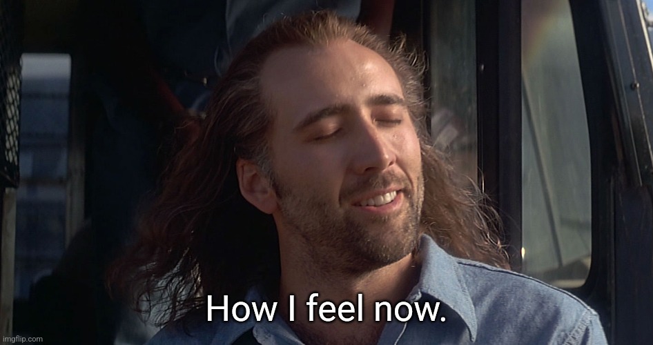 How a lot of us feel right now. | How I feel now. | image tagged in nicolas cage con air,freedom,america,donald trump | made w/ Imgflip meme maker