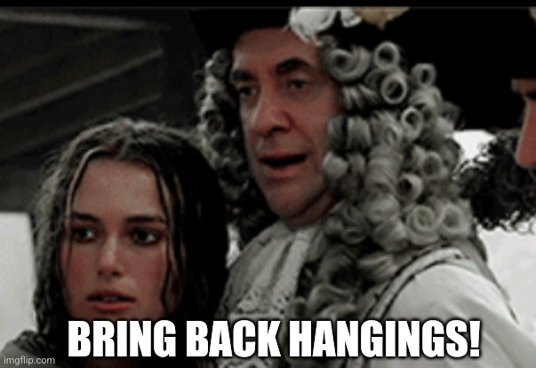 HANG HIM | BRING BACK HANGINGS! | image tagged in hang him | made w/ Imgflip meme maker