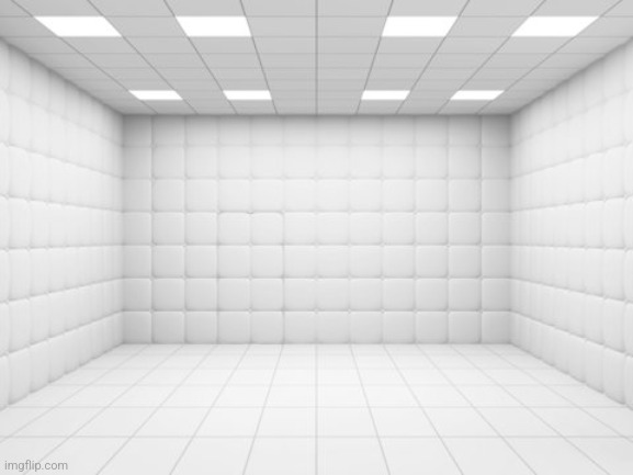 CHECK OUT MY NEW ROOM! ISNT IT GREAT? :D | image tagged in padded cell | made w/ Imgflip meme maker