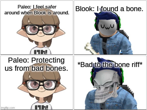 Bone.mp3 | image tagged in comic,paleo,blook | made w/ Imgflip meme maker