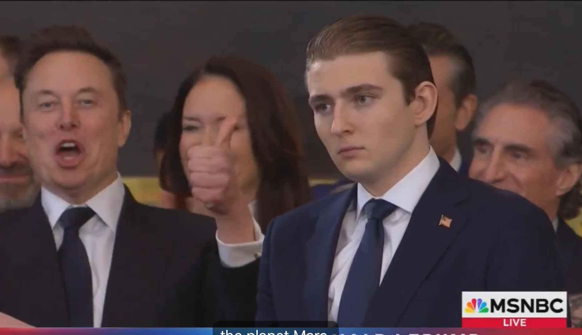 Elon Musk & Barron Trump Blank Meme Template